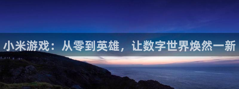 星欧娱乐app：小米游戏：从零到英雄，让数字世界焕然一新