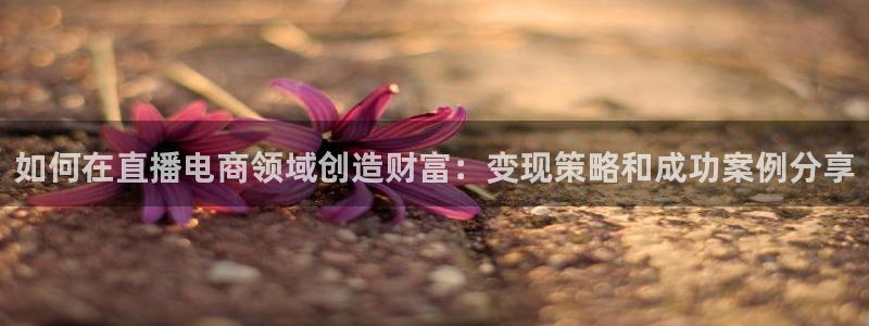 小九直播官网：如何在直播电商领域创造财富：变现策略和成功案例分享